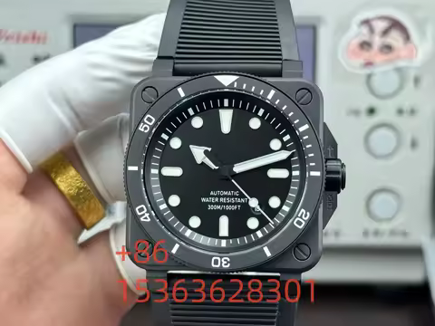 Men Automatic Mechanical Watch Bell Leather Black Ross Rubber 42mm Dial Men for Watches AAA