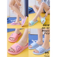 Sandals Slop Jelly Women Bunny Lovely Day Motif Super Soft Cutie Trendy Import Nvy/Size 36-41 (6618)