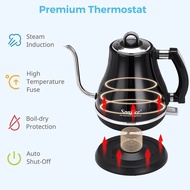 1.2L Gooseneck Electric Kettle Tea Coffee Thermo Pot Appliances