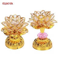 LED Lotus Buddhist Lights Color-Changing Buddha Lotus Lamps Battery-Operated Buddhist Lamp Worship P