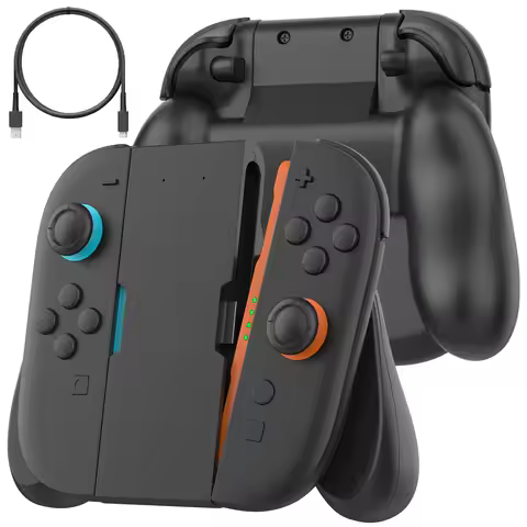 Magnetic Grip For Nintendo Switch 2 JoyCon Only – Ergonomic Grip for JoyCon 2 , Travel-Ready, Black