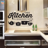 CAUSI Removable PVC Wall Sticker, PVC 11.81 x 20.47in Cartoon Wall Sticker, Home Scene Layout black 