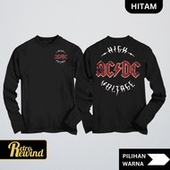 ACDC Band Men's Long Sleeve T-Shirt Wanita & Kids | Long Sleeve T-Shirt Long Sleeve T-Shirt Music T-