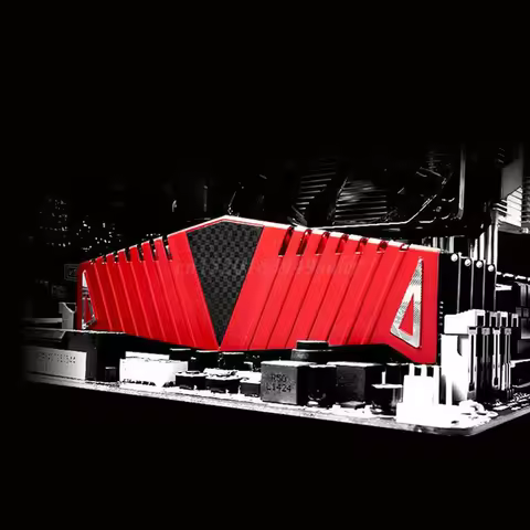 1Set RAM Red Heatsink Radiator Cooler Cooling Heat Sink 40x126mm for Desktop Memory DDR2 DDR3 DDR4 H