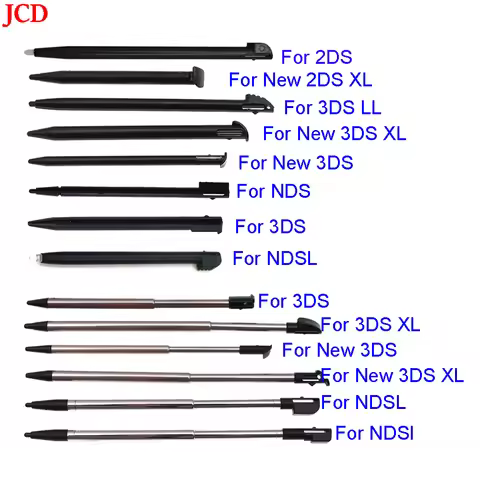 1pcs Metal Telescopic Stylus Plastic Stylus Touch Screen Pen for 2DS 3DS New 2DS LL XL New 3DS XL Fo