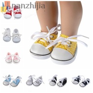 NANZHIJIA Doll Canvas Shoes, Lace-up 7CM BJD Doll Shoes, Sneakers Shoes Mini Kawaii Cute Doll Sneake