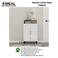 Hannes 2 Door Shoe Cabinet Rak Kasut Rak Kasut Murah Rak Kasut Berkualiti