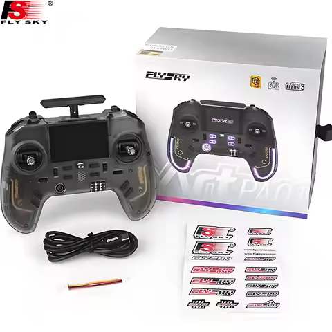 Flysky ProArt PA01 Radio Transmitter 2.4GHz 18-32 Channel Remote Controller w/ 2.4 Inch IPS Color Sc