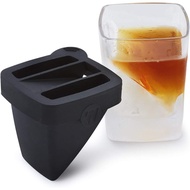 Whiskey Wedge Ice Mould Mold, 9 oz, Novelty Whiskey Tumbler, Whisky Glass With Silicone Ice Glass Mo