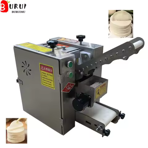 Automatic Dumpling Wrapper Making Machine Spring Roll Skin Maker Crepe Tortilla Chapati Machine