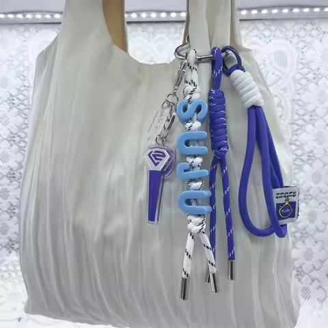 Kpop Idol SUPER JUNIOR Periphery Handmade Rope Keychain Backpack Keychain Leeteuk Heechul Siwon Euge
