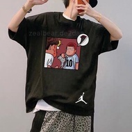 Nike Air Jordan 聯名灌籃高手 櫻木花道 情侶款 男女同款 棉質短袖T恤