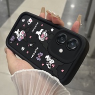 Case For OPPO A3 4G A3 Pro 5G A3X 4G A3X 5G A40 A60 5G Three-Color Rabbit Phone Silicone Shockproof