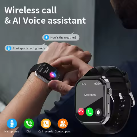 LIGE Health Monitor Smart Watch Men Heart Rate Blood Pressure Smartwatch Bluetooth Call Music Sport 