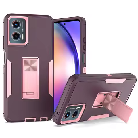 Kickstand Case For Motorola Moto G Play 4G 5G 2024 Cover Shockproof Magnetic Holder Adsorption Cover