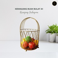 Yen Round Fruit Basket A1 Iron Basket