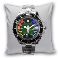 GOLDEN EYES 007 JAMES BOND Men's Watch Stainless Steel Date Silver Adult Men's Custom Cool Latest 01