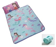多功能便攜式午睡墊套裝(珊瑚绒/長117CM) /一體式幼兒園午休睡袋/兒童蓋毯式午睡墊 (T4950)