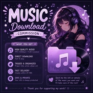 [PRE-ORDER] Music Download Commission | Servis Download Lagu | MP3 & FLAC (Lossless) | HD