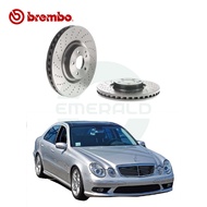 BREMBO Drilled Front Brake Discs (2pcs) - Mercedes W211 AMG E55 Drilled Type