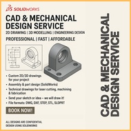 Custom Engineering Drawing, CAD & Mechanical Design Service (2D/3D Drawing – SolidWorks)