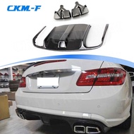 Carbon Fiber For Benz E Class W207 C207 Coupe E260 E300 E350 Sport Coupe 2009-2012 Rear Bumper Lip D