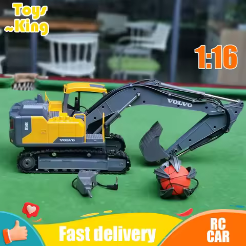 Double E EC160E 3 In 1 Excavator RC Truck Crawler Alloy Tractor Engineering Car RC Excavator Enginee