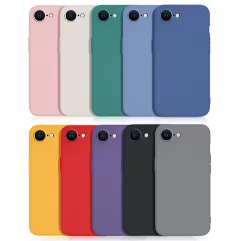 For iPhone 16E Case For iPhone 16e Cover New Original Liquid Silicone Protective Bumper For iPhone 1