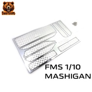 Etching Pieces Anti-slip Mark Pedal Decorate  for 1/10 RC Crawler Car FMS MASHIGAN Generation Wrangl