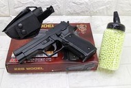 2館 KWC P226 手槍 空氣槍 黑 + 奶瓶 + 槍套 ( KA15 SIG SAUGER 