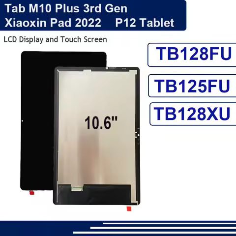 10.6" Tablet LCD For Lenovo Xiaoxin Pad 2022 P12 Tablet TB128FU TB125FU TB128XU LCD Display Touch Sc