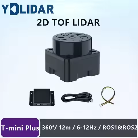 EAI YDLIDAR T-mini Plus Lidar Sensor Kit TOF ROS Robot SLAM Navigation 360° 12m Distance Scanner Mod