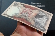 PROMO TERBATAS!!! Uang Kuno 5000 Rupiah 1975 Nelayan Jala Ikan