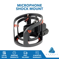 Microphone Shock Mount Anti-Vibration Angle Adjustment Locking Knob Durable Felt Foam Protection