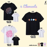4 Elements Inspired Graphic tee FreenBecky EngLot NamnuegNoey AppleMimu