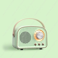 Retro Bluetooth Speaker Wireless Mini Radio FM Portable Microphone Premium Matte Stereo MP3 USB Musi