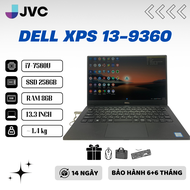Laptop xách tay Dell Xps 13-9360 i7 7560U/ 8GB/ 256GB PCIe/ 13.3" FHD/ Win 10 Pin90%