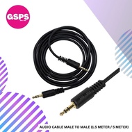 Audio Cable 3.5mm male to male ( 1.5 meter / 5 meter )