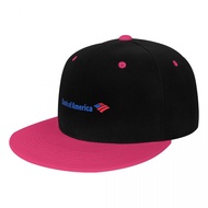 Bank of America Logo Hip-Hop Baseball Cap Printed Cap Sun Hat Hat Board Hat Hip-Hop Hip-Hop Hat Flat