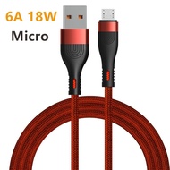 AUOVIEE QC3.0 Micro USB สาย6A Fast สำหรับ Redmi หมายเหตุ5 Pro Samsung S7ข้อมูล Micro USB สำหรับ Xiaomi HTC