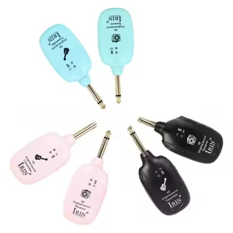IRIN A8 Wireless Audio Transmitter Receiver 620-700MHz 5ms Low Latency for All Electric Instruments