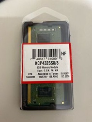 【Kingston 金士頓】DDR4/3200_8GB NB用品牌記憶體(KCP432SS8/8)