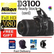Nikon D3100 kit  18x55mm manual focus lens.  Dslr Camera (Used)