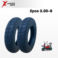 BIKE POWER ยางกันลื่นสูญญากาศ 3.00-8/14x2.5/3.00-10 รถจักรยานไฟฟ้า3ล้อ ยางรถ3ล้อไฟฟ้า ยางรถไฟฟ้า รถไ