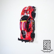 Flush Wall Mount for Lego Technic Ferrari 488 GTE [42125] (Vertical)