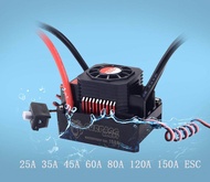 กันน้ำBrushless Senselessเครื่องควบคุมความเร็ว45A 60A 80A 120A 150A ESCสำหรับ1/8 1/10 1/12 1/20รถRC