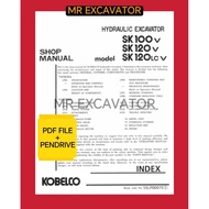 Kobelco SK100 SK120 SK120-5 Hydraulic Excavator Shop Manual Workshop Service Catalog Catalogue (Pend