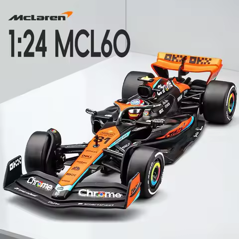 1:24 MCL60 2023 4# Lando Norris P2 British GP Mclaren F1 #81 Oscar Piastri Diecast Race SuperCar Mod
