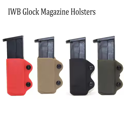 IWB/OWB Kydex Magazine Pouch Case for G17 19 26/23/27/31/32/33 M9 92F G2C Single Mag Pouch Holster a