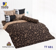 TOTO (TT681) ลายโมเดิล Trendy ชุดผ้าปูที่นอน ชุดเครื่องนอน ผ้าห่มนวม  ยี่ห้อโตโตแท้100%